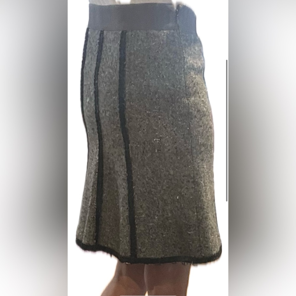 Moschino Cheap and Chic Gray and Black A-Line Skirt